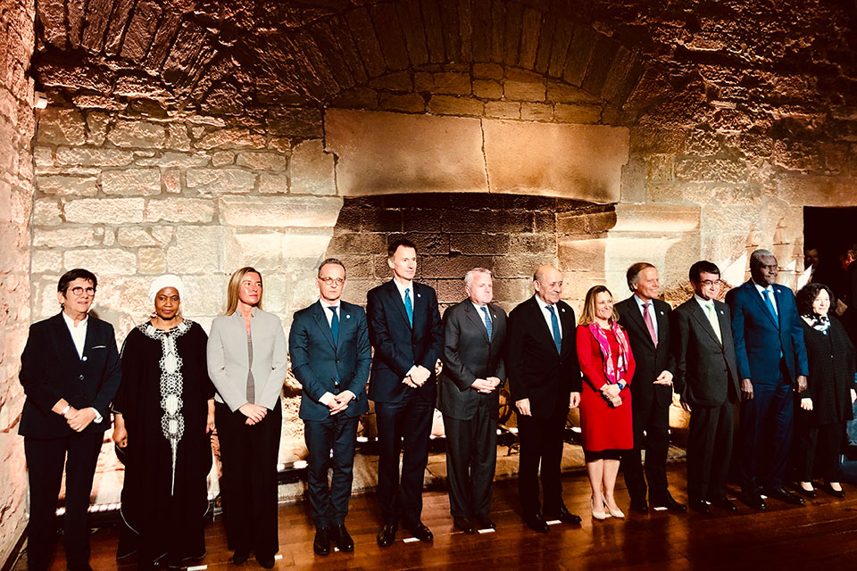 Participants in the G7 meeting on Women, Peace and Security in Saint-Malo on 5 April 2019. Photo: UN Women/Laurence Gillois