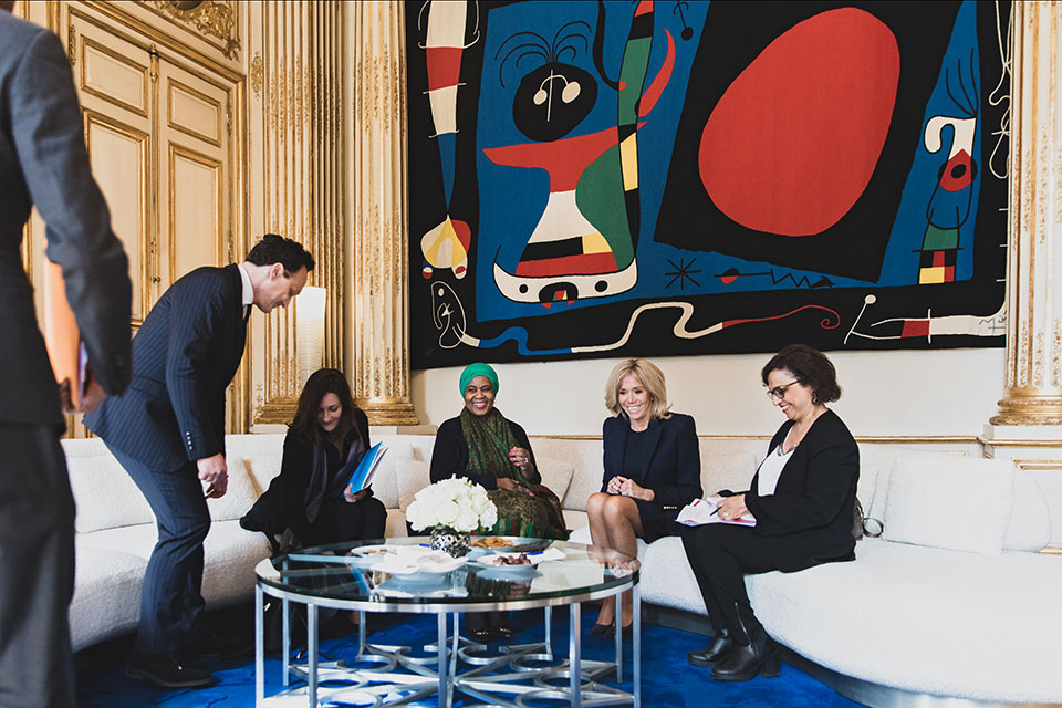UN Women Executive Director meets with Madame Brigitte Macron Photo: Philippe Servent/Présidence de la République