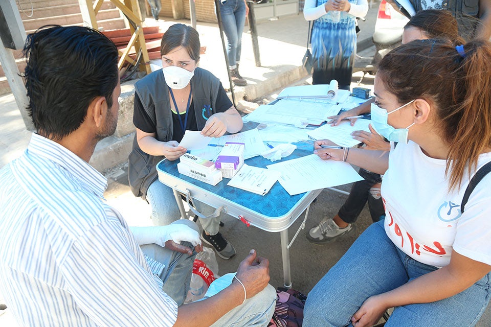 Abdel Salam Aref Ibrahim, Syrian refugee affected by the Beirut Blast. Photo: UN Women/Dar Al Mussawir.