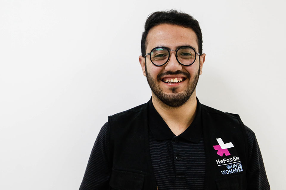 Saif Dabbas, 19 ans, est un membre actif de l’initiative HeForShe en Jordanie