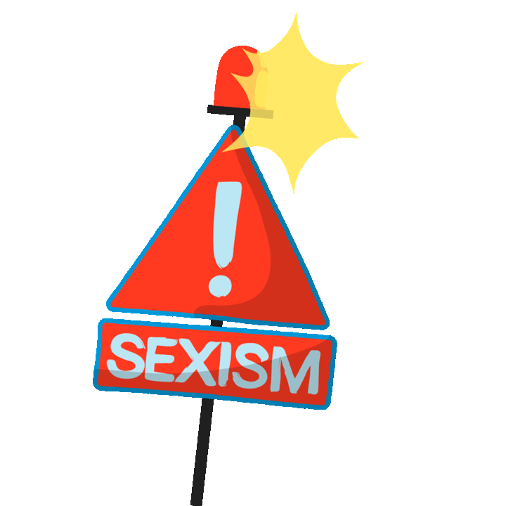 a gif animation denouncing sexism towards women