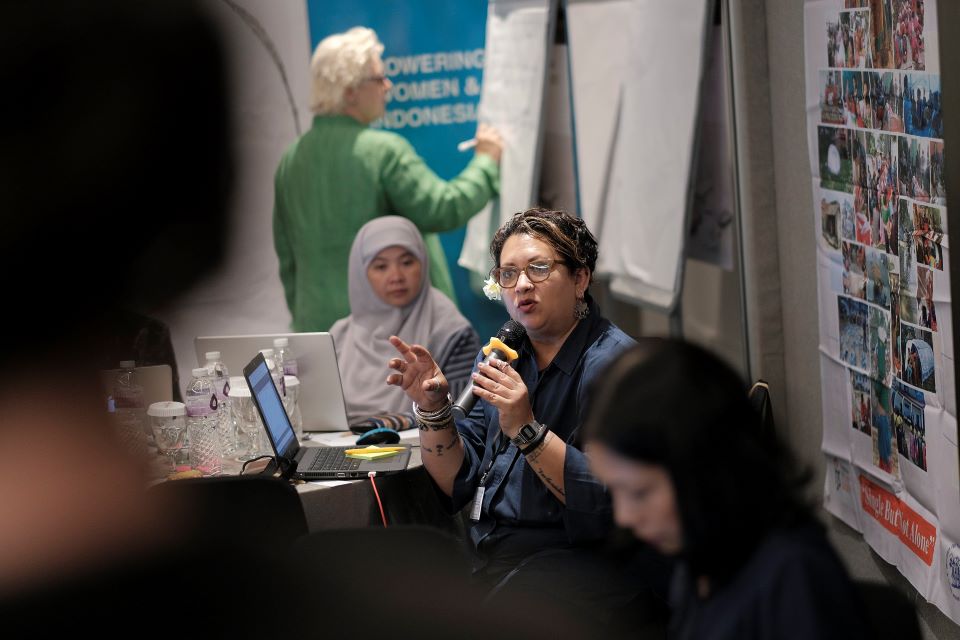 Sharon Bhagwan Rolls, from Shifting the Power Coalition, attended the Asia-Pacific regional consultations in Jakarta. Photo: UN Women/Dyan Hananto Putra