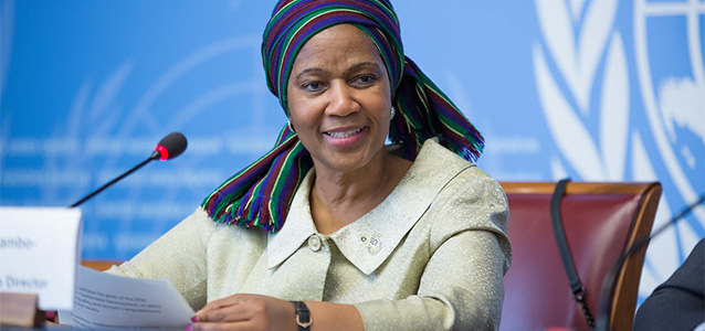 UN Women Executive Director Phumzile Mlambo-Ngcuka speaks,