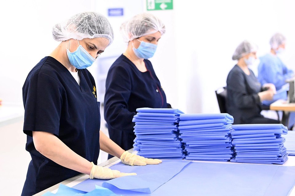Women in Georgia are producing protective garments and masks for medical workers. Photo: Ministry of Economy and Sustainable Development of Georgia