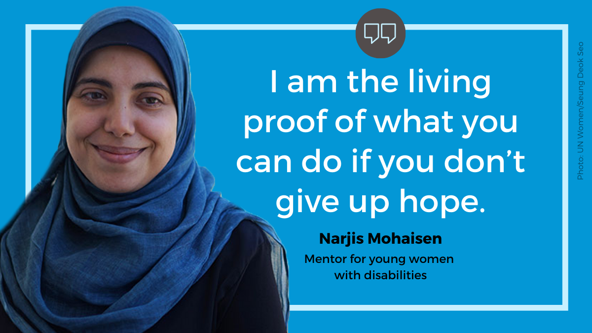 Narjis Mohaisen: “I am the living proof of what you can do if you don’t give up hope”