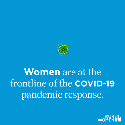 Women are on the front line of COVID-19 response. Globally, 70% of health and social care workers are women, yet they get paid 11% less than their male counterparts. 