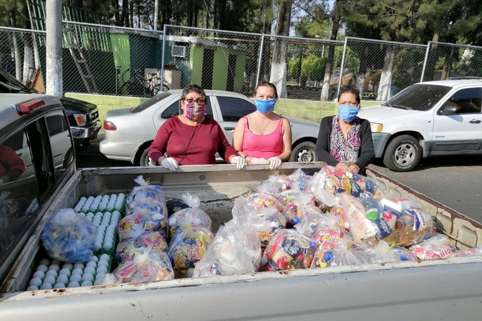 Las asociaciones y sindicatos de trabajadoras domésticas han recaudado fondos, organizado comedores comunitarios y han llevado comida a los platos de sus afiliadas. Foto cortesía de la Federación Internacional de Trabajadoras del Hogar (IDWF por sus siglas en inglés).