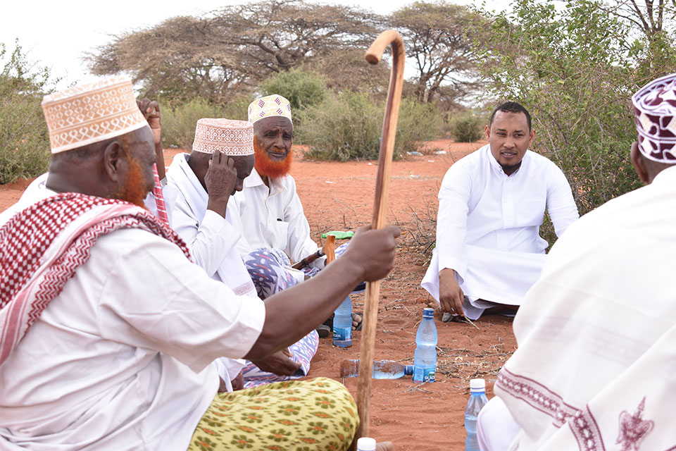 Abdinasir Saman has been working for the Wajir Peace and Development Agency (WPDA) for the last 10 years. WPDA was founded by female community leaders in Wajir County, north-east Kenya, in the mid-1990s, at a time when the region was engaged in vicious clan conflicts. Photo: Courtesy of WPDA.