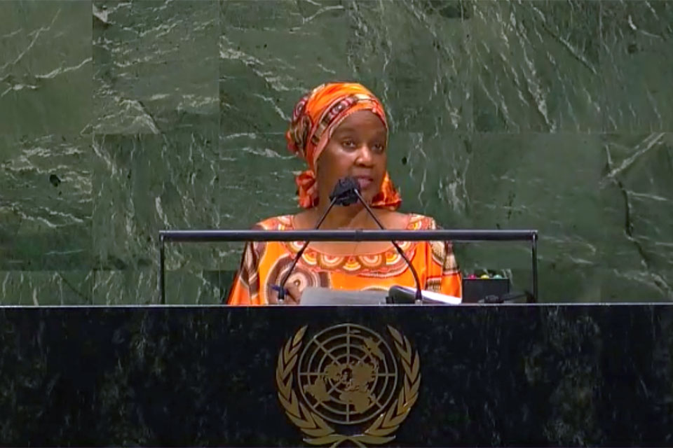 UN Women Executive Director Phumzile Mlambo-Ngcuka addresses the closing of the 65th session of CSW. Photo: UN Web TV (screengrab)