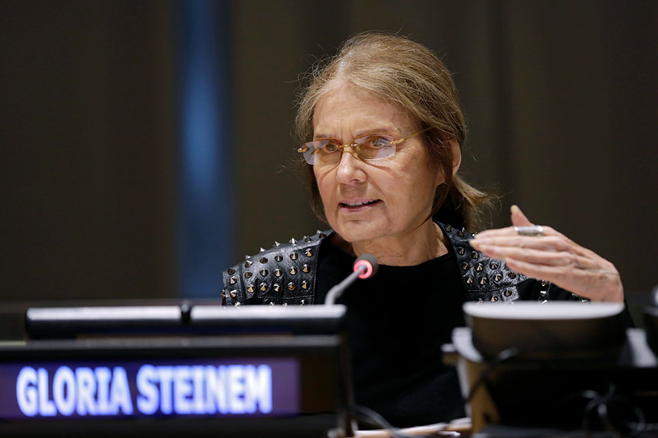 Gloria Steinem. Photo: UN Women/Ryan Brown