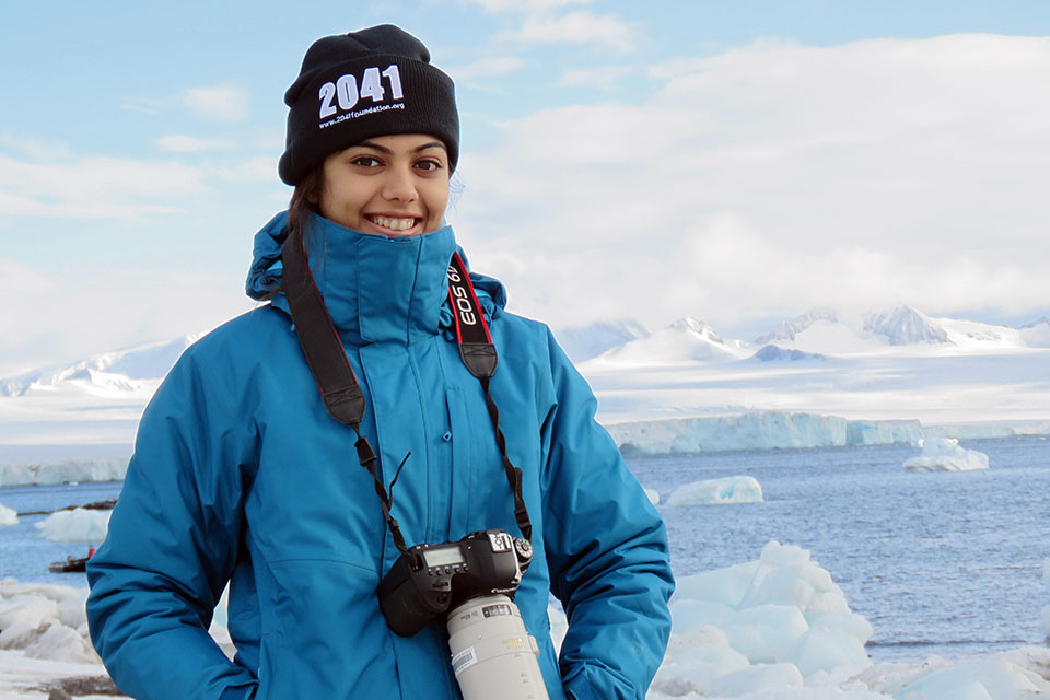 Avani Awasthee, 23, represented India on the International Antarctic Expedition in 2016. Photo courtesy of Avani Awasthee. 