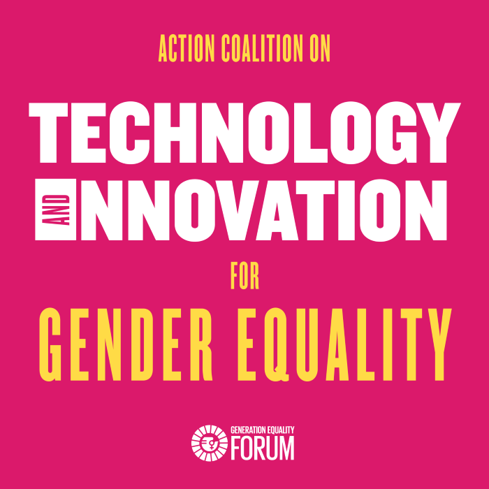 Action Coalition on technology and innovation for gender equality