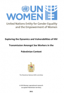 Cover: Exploring Dynamics and Vulnerabilities of HIV Transmission Amongst Sex Workers in the Palestinian Context