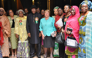 UN Women Executive Director Michelle Bachelet in Nigeria