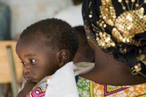 Women with child in Kigali, Rwanda