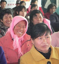 women water management training in china