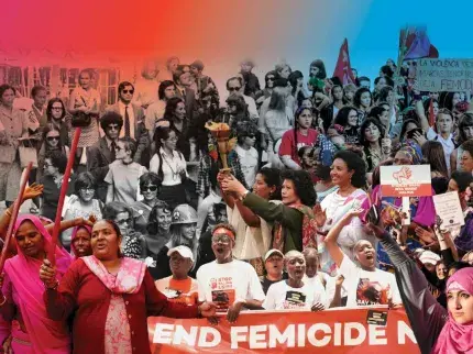 collage of female activists