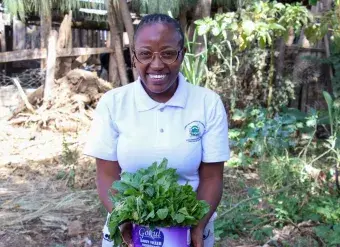 Rachel, 29, is one of 31 trainer of trainers that are help building capacities in Laikipia, Kitui and West Pokot counties. Credit: UN Women/James Ochweri