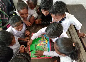 371 children who live in the Assam tea estates participated in early intervention programmes focused on preventing violence. Photo: UN Women/Devdan.