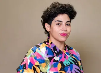 Portrait of activist Fernanda Rotondo. 