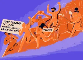 Push forward: Act to end violence against women and girls