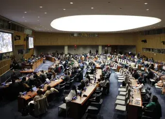 The 67th session of the Commission on the Status of Women (CSW67) successfully closed its two-week long session today (6 to 17 March) with the acknowledgment of the critical role of technology and innovation in achieving gender equality. Photo: UN Women/Ryan Brown