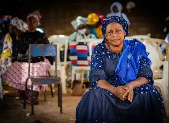 Maïga Bintou Diarra, an active member of the Bougouni Leaders' Coalition, received training on the EVAW program initiated by UN Women in the Bougouni region, southern Mali, April 2022. Photo: UN Women. 