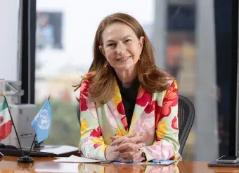Moni Pizani Orsini, représentante d’ONU Femmes au Mexique dans le bureau de pays. ONU Femmes/Dzilam Méndez
