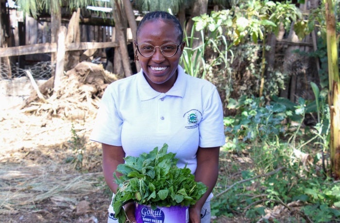 Rachel, 29, is one of 31 trainer of trainers that are help building capacities in Laikipia, Kitui and West Pokot counties. Credit: UN Women/James Ochweri