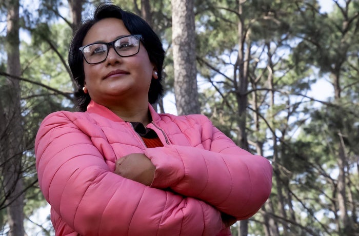 Kamala Thapa en Bhaktapur (Nepal). Fotografía: ONU Mujeres/Uma Bista