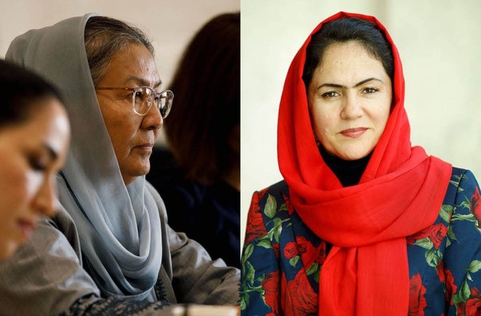 Habiba Sarabi y Fawzia Koofi
