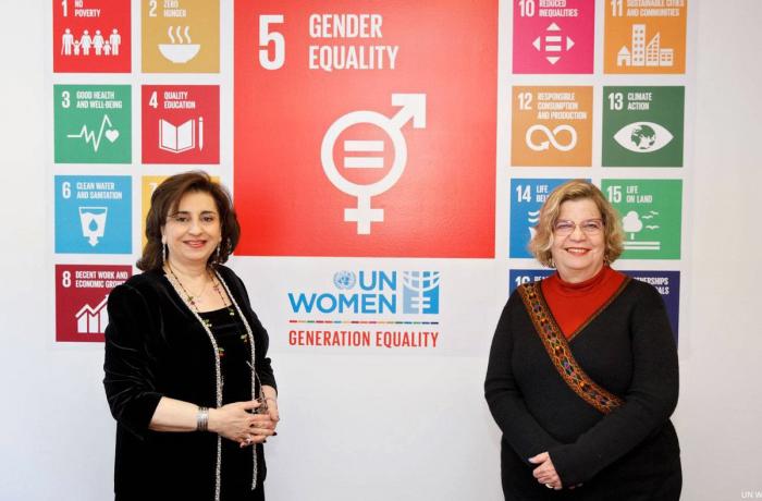 UN Women Executive Director Sima Bahous and 