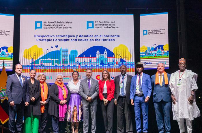 Mayors from around the world are seen at the Fourth Global Meeting of Mayors on Gender Equality and Women’s Empowerment, in Quito, Ecuador, co-organised by UN Women.