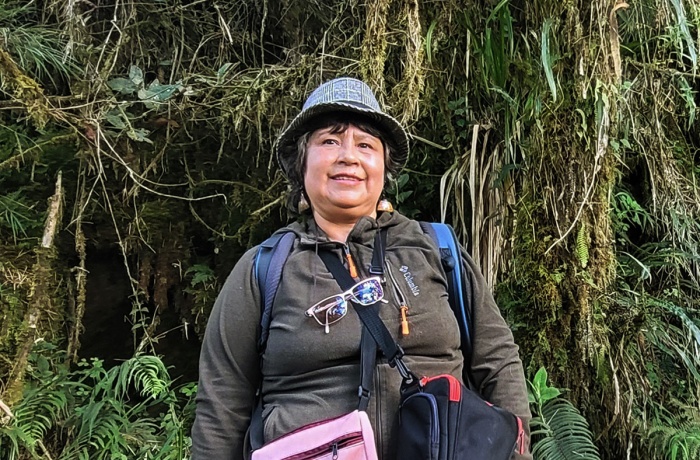 Miriam Jemio, photographed in the forest of San Jose de Uchupiamona in Bolivia.
