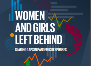 cover of report - Women and girls left behind: Glaring gaps in pandemic responses