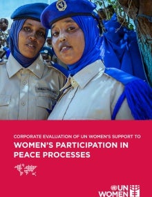 Corporate thematic evaluation of UN Women’s support to women’s participation in peace processes