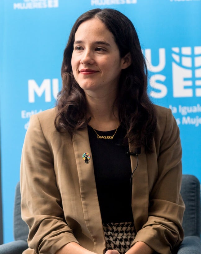 National UN Women Goodwill Ambassador Ximena Sariñana. Photo: UN Women/Dzilam Méndez.