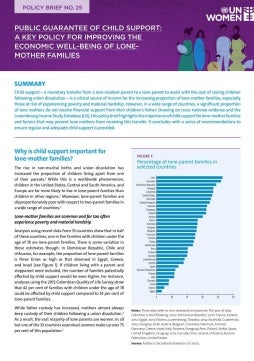 Public guarantee of child support: A key policy for improving the economic well-being of lone-mother families