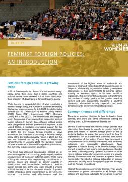 Feminist foreign policies: An introduction