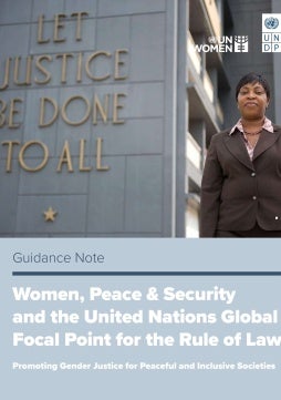 Women, peace, and security and the United Nations Global Focal Point for the Rule of Law