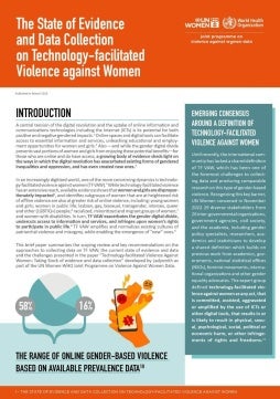 Brief: The state of evidence and data collection on technology-facilitated violence against women