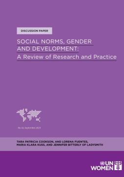 Social norms, gender and development: A review of research and practice