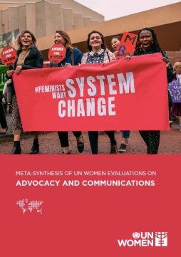 cover Meta-synthesis of UN Women evaluations on advocacy and communications