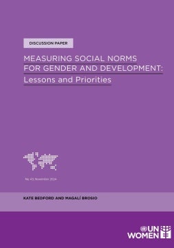 Measuring social norms for gender and development: Lessons and priorities