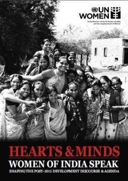 Cover page for Hearts and Minds Women of India Speak