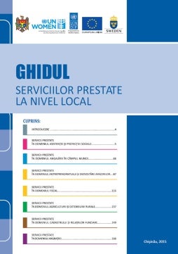 Ghidul serviciilor prestate la nivel local