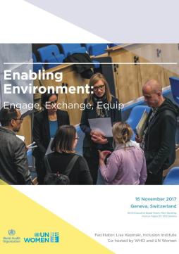 Enabling environment: Engage, exchange, equip
