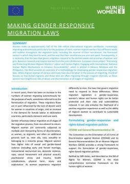 Making gender-responsive migration laws