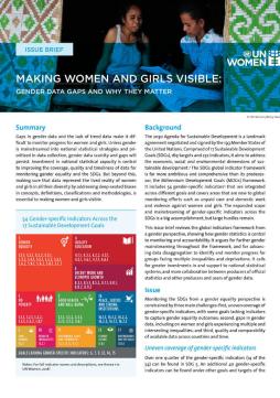 Making women and girls visible: Gender data gaps and why they matter