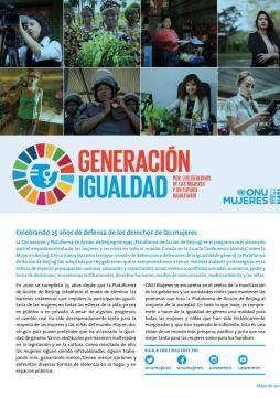 Generación Igualdad: Por los derechos de las mujeres y un futuro igualitario